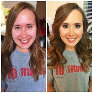 Before and After Hair & Makeup
